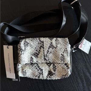 Aimee Kestenberg Leather Snakeskin Crossbody